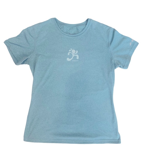 Brooks Running Distance Graphic Technical Tee Blue - Picture 11 of 13
